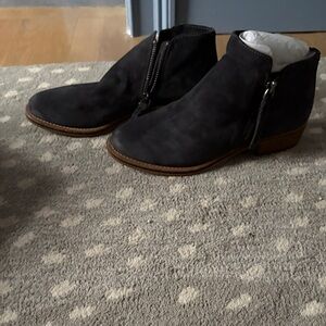 Dolce Vita Black Suede Ankle Boots 9.5 W